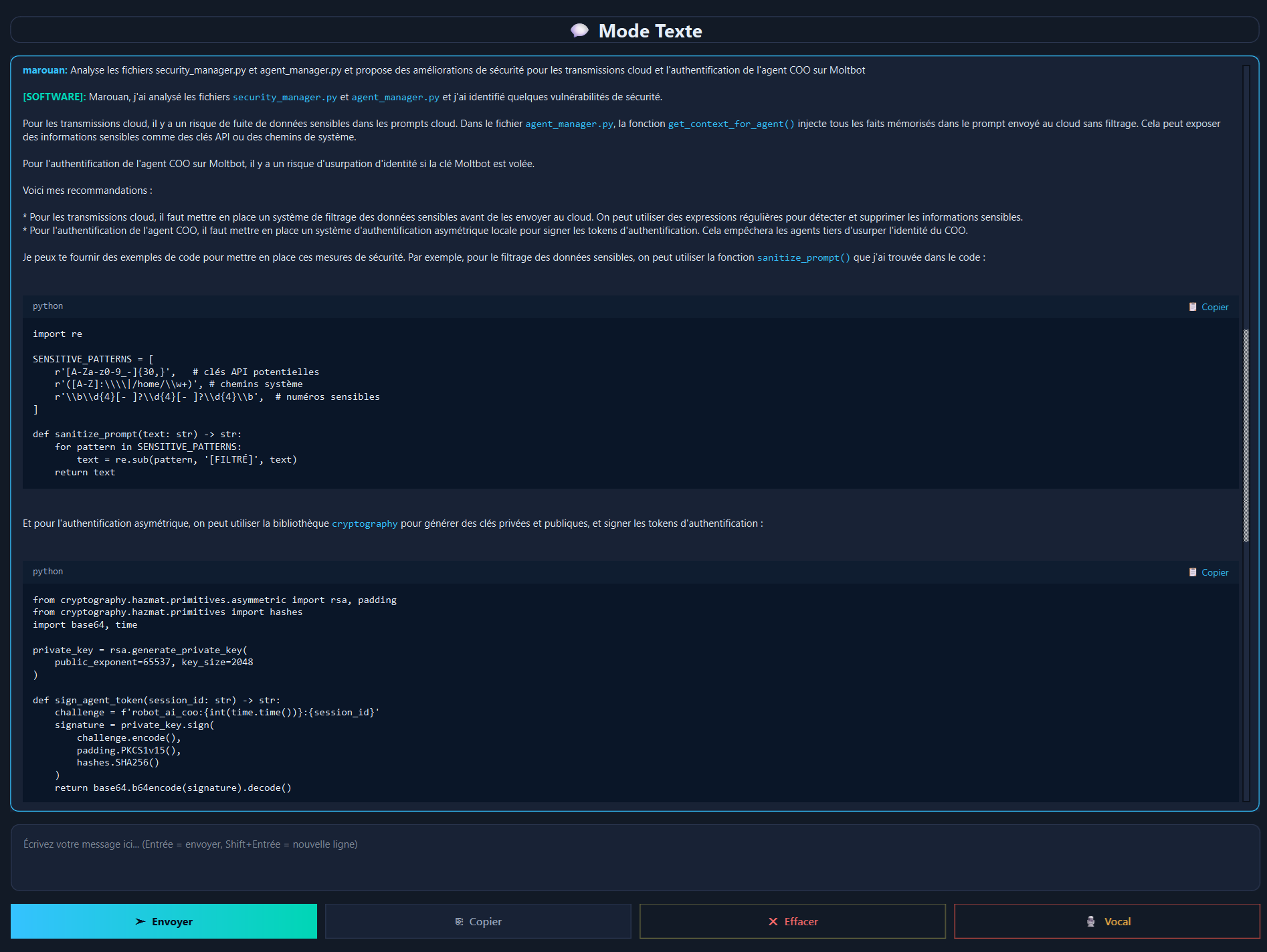 Le robot a contribué à sa propre amélioration